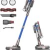 Aspirateur Balai Beekit - Aspirateur Balai Sans Sac Sur Batterie - Aspirateur à Main Best Seller - Aspirateur à Main Avec Manche - 36 KPA - Blauw
