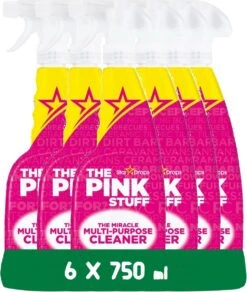 The Pink Stuff Nettoyant Tout Usage Spray - 6 X 750 Ml Pack Discount - Respectueux De L'environnement