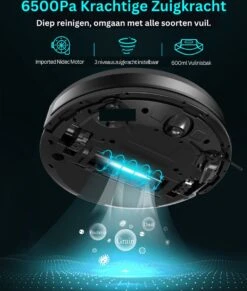 Robot Aspirateur Avec Station De Recharge - Robot Aspirateur Avec Fonction De Nettoyage - Robot Aspirateur Avec App - Zwart 6500Pa -Nettoyage Produits Boutique 1018x1200 1