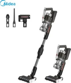Aspirateur Balai Midea™ P7 - Aspirateur Sans Fil - Aspirateur Multi- Sans Sac - Puissance D'aspiration Très Forte 25kPa - Moteur Puissant 450W - Longue Durée De Fonctionnement - Filtre HEPA