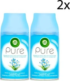 La Recharge Air Wick Pure Spring Dew Spray Neutralise Les Odeurs Sans Brouillard Humide - 2 Sprays
