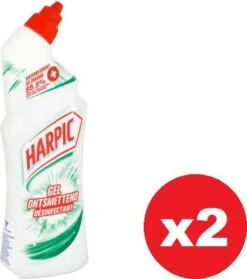 Gel Désinfectant HARPIC Pour Cuvettes De Cuvettes De Toilette - Élimine 99,9% Des Bactéries - 750 Ml X 2