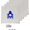 10x Sacs Sacs D'aspirateur Miele Complète C3 Noir Pure PowerLine / Ecoline Modèles Aspirateur - Set De 10 Sacs Avec 2 Pièces Filtre -Nettoyage Produits Boutique 1063x1200