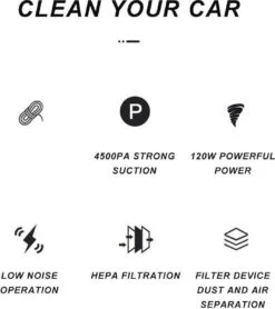 120W 4500Pa Puissant Hand- Held Aspirateur De Voiture Haute Power Aspirateur Fort D'aspiration Mini Cleaner Voiture Filtre Hepa -Nettoyage Produits Boutique 1066x1200 3