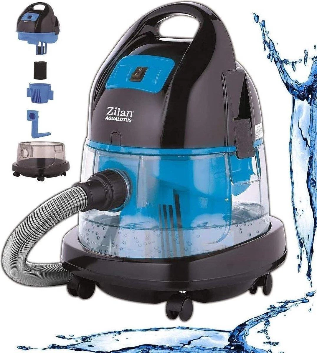 Zilan - Aspirateur Tout Usage - Aspirateur à Eau - Aspirateur Sans Sac - Avec Filtre à Eau - 2000 Watts - Pour Le Nettoyage Intérieur Et Extérieur 3 Zilan - Aspirateur Tout Usage - Aspirateur à Eau - Aspirateur Sans Sac - Avec Filtre à Eau - 2000 Watts - Pour Le Nettoyage Intérieur Et Extérieur