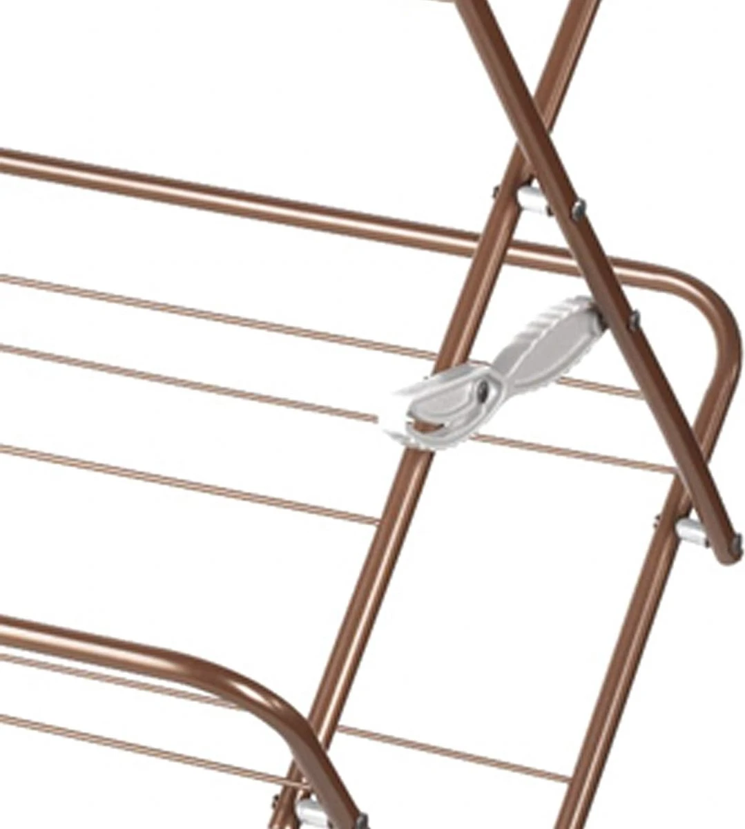 Beldray Handy Séchoir à Linge Elegant Glisten, Espace De Séchage De 15 Mètres, Or Rose, Ideal Pour Les Vêtements, Les Couvre-lits, Les Crochets Pliables Pratiques 4 Beldray Handy Séchoir à Linge Elegant Glisten, Espace De Séchage De 15 Mètres, Or Rose, Ideal Pour Les Vêtements, Les Couvre-lits, Les Crochets Pliables Pratiques – Image 2