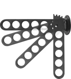 Crochet Mural Avec 5 Trous Zwart - Mur Etendoir - Gain De Place - Vêtements> Organisateur - Wasrek Pliable - Placard Organisateur - Etendoir Suspendu - Cintres - Crochet Mur -Nettoyage Produits Boutique 1079x1200