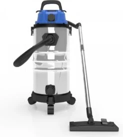 GoodVibes - Aspirateur Industriel - Nettoyeur à Sec - Fonction Soufflage - Aspirateur à Eau - Aspirateur Multifonctions - 30L - 2300W - Inox - Blauw -Nettoyage Produits Boutique 1080x1200 2