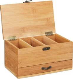 Boîte à Couture Relaxdays - Boîte à Couture - Boîte De Rangement Pour Outils De Couture - Bambou - Sans Contenu - Bois -Nettoyage Produits Boutique 1098x1200