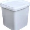 50 X Seau Carré Avec Couvercle (5,5 Litres) - BLANC - De Qualité Alimentaire - Avec Fermeture De Garantie - Convient Au Congélateur Et Au Lave-vaisselle - En Matériau 100 % Recyclable -Nettoyage Produits Boutique 1099x1200 2