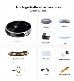 Liectroux C30B : Aspirateur Robot - Aspirateur Robot Intelligent Avec Mémoire Et Application Wifi - Forte Puissance D'Aspiration - Vadrouille Intelligente - Commande Vocale -Nettoyage Produits Boutique 1103x1200 2