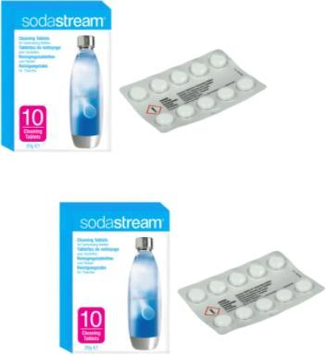 Pastilles Nettoyantes Sodastream - 2 Paquets De 10 Pièces - Pastilles Pour Le Nettoyage Des Bouteilles SodaClub Nettoyage Entretien Soda Stream 3 Pastilles Nettoyantes Sodastream - 2 Paquets De 10 Pièces - Pastilles Pour Le Nettoyage Des Bouteilles SodaClub Nettoyage Entretien Soda Stream