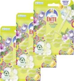 3x WC-Eend | Bloc Sanitaire | Jasmin Sauteur | Pack économique | Nettoyeur De Toilette | Toilettes