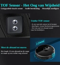 Efzaki Robot Aspirateur Avec Fonction Lavage - 4000 PA - Sans Fil - Station De Recharge Automatique - Zwart | Roboo Titane (Roboo T) -Nettoyage Produits Boutique 1115x1200