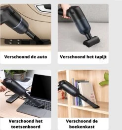 Aspirateur De Voiture Currero - Aspirateur De Voiture Sans Fil - Portable - Sans Fil Portable - Best Vendeur Portable - Zwart -Nettoyage Produits Boutique 1117x1200 6