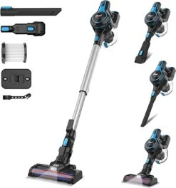 Aspirateur-balai INSE N5S | Aspirateur Avec Batterie Amovible | Aspiration 20KPa | Sans Fil Et Sans Poche | Poils D'animaux / Voiture / Tapis