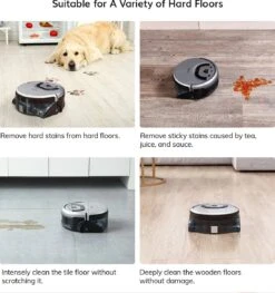 Serpillière - Robot De Nettoyage - Raclette De Sol - 2 Bols D'eau - Vadrouille - Système De Nettoyage - Nettoyage - Navigation Par Caméra - Contrôle Par Application - Grand Réservoir Water - Plans D'itinéraire -Nettoyage Produits Boutique 1125x1200 2