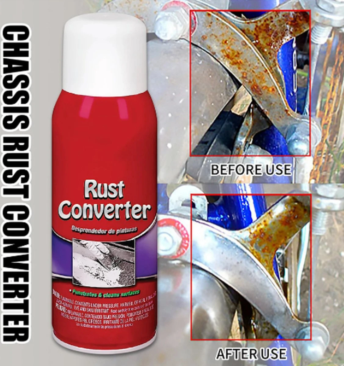 Convertisseur De Rouille / Antirouille / Antirouille / 100ML / Nettoyant Antirouille / Inox Voiture / Antirouille Châssis / Antirouille / Antirouille Métal / Maison / Voiture / Acier / Inox / Nettoyant Antirouille Métal / Très Efficace ! 12 Convertisseur De Rouille / Antirouille / Antirouille / 100ML / Nettoyant Antirouille / Inox Voiture / Antirouille Châssis / Antirouille / Antirouille Métal / Maison / Voiture / Acier / Inox / Nettoyant Antirouille Métal / Très Efficace ! – Image 10