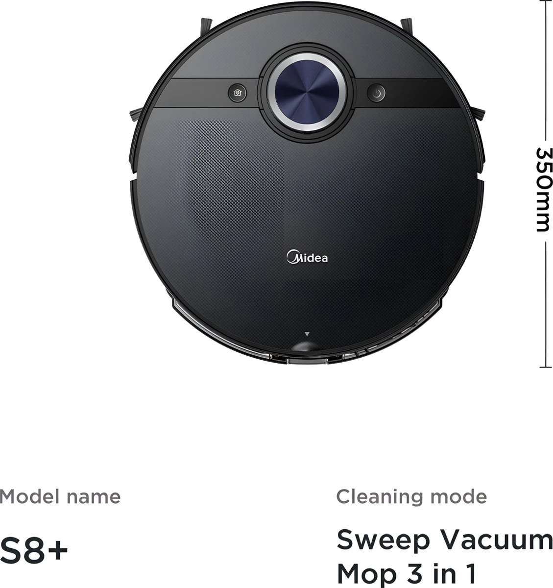 Midea-robot Aspirateur Avec Fonction De Nettoyage-Station De Charge-Système De Navigation LDS-technologie Vocale-poubelle De Collecte 2,5L 9 Midea-robot Aspirateur Avec Fonction De Nettoyage-Station De Charge-Système De Navigation LDS-technologie Vocale-poubelle De Collecte 2,5L – Image 7