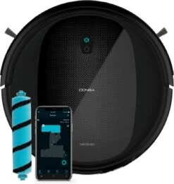 Aspirateur Robot Cecotec Conga Perfect & Clean Connected Titanium, Technologie Gyro, 2100 Pa, Autonomie 160 Min, 3 Positions Et Spo