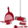 Dirt Devil Kit De Nettoyage 6 Pièces - Brosse à Vaisselle / Laveur à Main / Balai Doux Avec Manche / Pelle à Poussière Et Pelle à Poussière - Rouge / Grijs -Nettoyage Produits Boutique 1138x1200 4