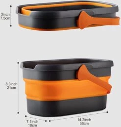 Accessoires De Cuisine, Organisateur D'évier, Avec Seau Pliable, Chiffon De Nettoyage, Brosse à Pot, Gants Et Arrosoir, Une Bonne Aide Pour Le Nettoyage Et Le Rangement De La Cuisine -Nettoyage Produits Boutique 1140x1200 5