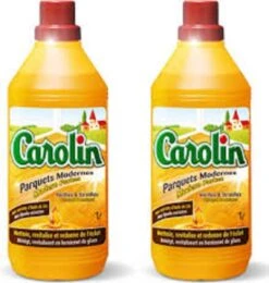 Carolin - Nettoyant Pour Sols Modern Parquet à L'huile De Lin - 2 X 1 Litre