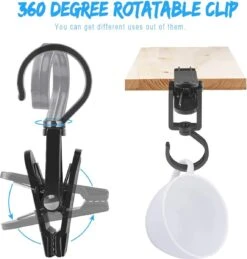 Boot Pegs Pack De 20 Clip Crochets Serviette Clips Torchons Suspendus Pivotant Pantalon Barre Clips Crochets Chaussette Clip Noir -Nettoyage Produits Boutique 1146x1200