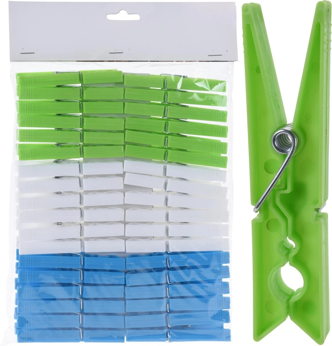 144x Épingles à Linge Vert / Bleu / Blanc En Plastique 9 Cm - Entretien Ménager - Faire La Lessive - Accrocher Le Linge - Pinces à Linge / Épingles à Linge à Linge / Pinces En Plastique 3 144x Épingles à Linge Vert / Bleu / Blanc En Plastique 9 Cm - Entretien Ménager - Faire La Lessive - Accrocher Le Linge - Pinces à Linge / Épingles à Linge à Linge / Pinces En Plastique