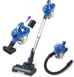 Aspirateur Best - Aspirateur Balai Sans Sac Sur Batterie - Aspirateur à Main Best Seller - Aspirateur à Main Avec Manche - 23 KPA - Zwart