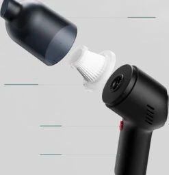 TDR - Mini Aspirateur Multifonctionnel / Aspirateur à Main - Aspirateur Humide Et Droog - Y Compris 3 Accessoires Différents - Rechargeable Par USB - Pour Nettoyer La Voiture, L'ordinateur Portable, Le Clavier, Etc. - Zwart -Nettoyage Produits Boutique 1156x1200 3