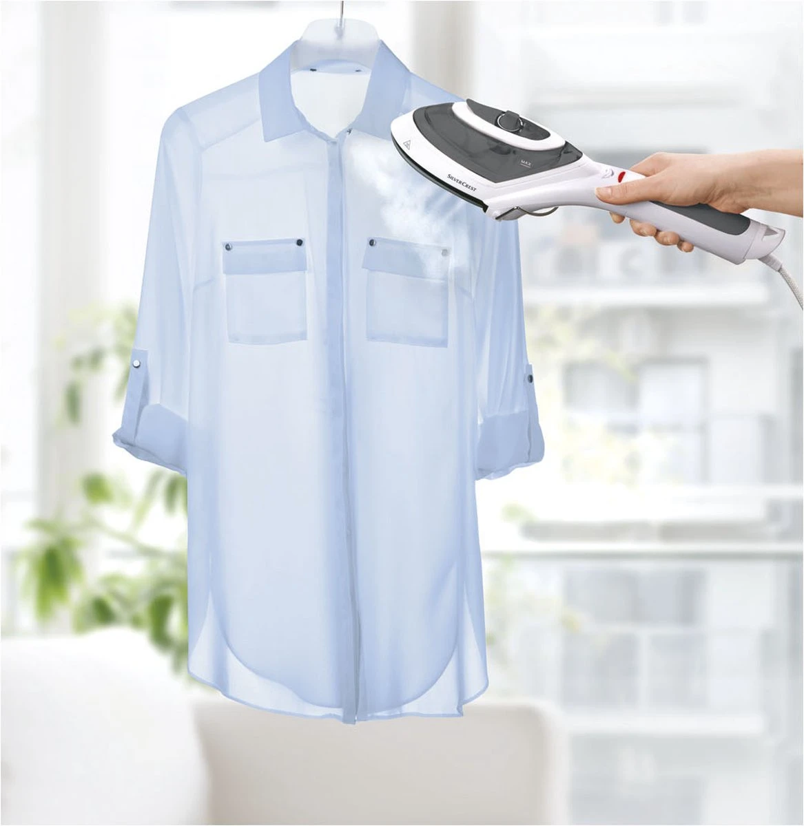 SilverCrest - Brosse à Vapeur - 4 En 1 Repassage, Vapeur, Dépoussiérage, élimination Des Pluis - Vêtements à Vapeur à Main - Vêtements à Vapeur Pour Appareil à Vapeur - Défroisseur à Vapeur - Défroisseur à Vêtements - 1000 Watts - Noir 6 SilverCrest - Brosse à Vapeur - 4 En 1 Repassage, Vapeur, Dépoussiérage, élimination Des Pluis - Vêtements à Vapeur à Main - Vêtements à Vapeur Pour Appareil à Vapeur - Défroisseur à Vapeur - Défroisseur à Vêtements - 1000 Watts - Noir – Image 4