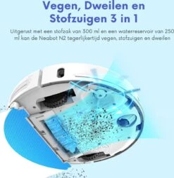 Neabot NoMo N2 - Aspirateur Robot - Avec Fonction Lavage - Robots Aspirateurs - Avec Station De Recharge - 3 Niveaux D'Aspiration - Wit -Nettoyage Produits Boutique 1168x1200 4