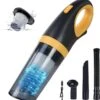 Aspirateur à Main, Aspirateurs De Voiture 120W, Aspirateurs Puissants 8500PA, Aspirateur Sans Fil Portable Avec USB Rechargeable, Aspirateur Humide Et Droog Pour La Maison, Le Bureau, La Voiture