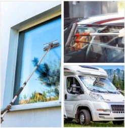 Manche Télescopique Lavage Vitres - Manche Télescopique Avec Brosse Multifonctionnel - Extensible Avec Tête Flexible - Set Complet - Jusqu'à 165 Cm -Nettoyage Produits Boutique 1168x1200 7