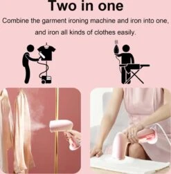 Défroisseur à Vapeur EverestGoods - Défroisseur à Main - Rose - Nettoyeur Vapeur - Anti-froissage - Chauffe Rapidement - Défroisseur à Main Pour Vêtements - Défroisseur Puissant 1000W -Nettoyage Produits Boutique 1174x1200 1