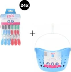 Sorbo Épingles à Linge à Linge Plastique 24 Pièces + Sorbo Panier à Pinces à Linge - Épingles à Linge à Linge -Panier à Pinces à Linge -Nettoyage Produits Boutique 1178x1200 1