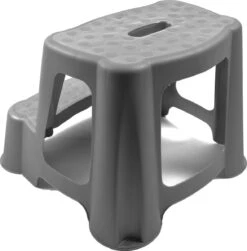 Tabouret / Marche Pour Enfant Gris 2 Marches 35 Cm - Tabourets De Cuisine / Salle De Bain / Marches Pour Enfants