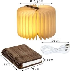 LIVAIA Lampe De Lecture Pliable à LED Avec Lumière LED Douce Et Couverture De Livre Magnétique - Avec Cordon De Charge - 12 X 9 X 2,5 Cm - Bois - Marron Foncé 16 LIVAIA Lampe De Lecture Pliable à LED Avec Lumière LED Douce Et Couverture De Livre Magnétique - Avec Cordon De Charge - 12 X 9 X 2,5 Cm - Bois - Marron Foncé -Nettoyage Produits Boutique 1180x1200 7