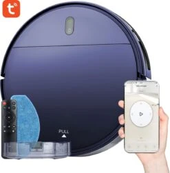 Aspirateur Robot Avec Fonction De Nettoyage - Aspirateur Robot Avec Application - Robot Aspirateur - Aspirateur Sans Fil - Robot De Nettoyage - Voleur à Main