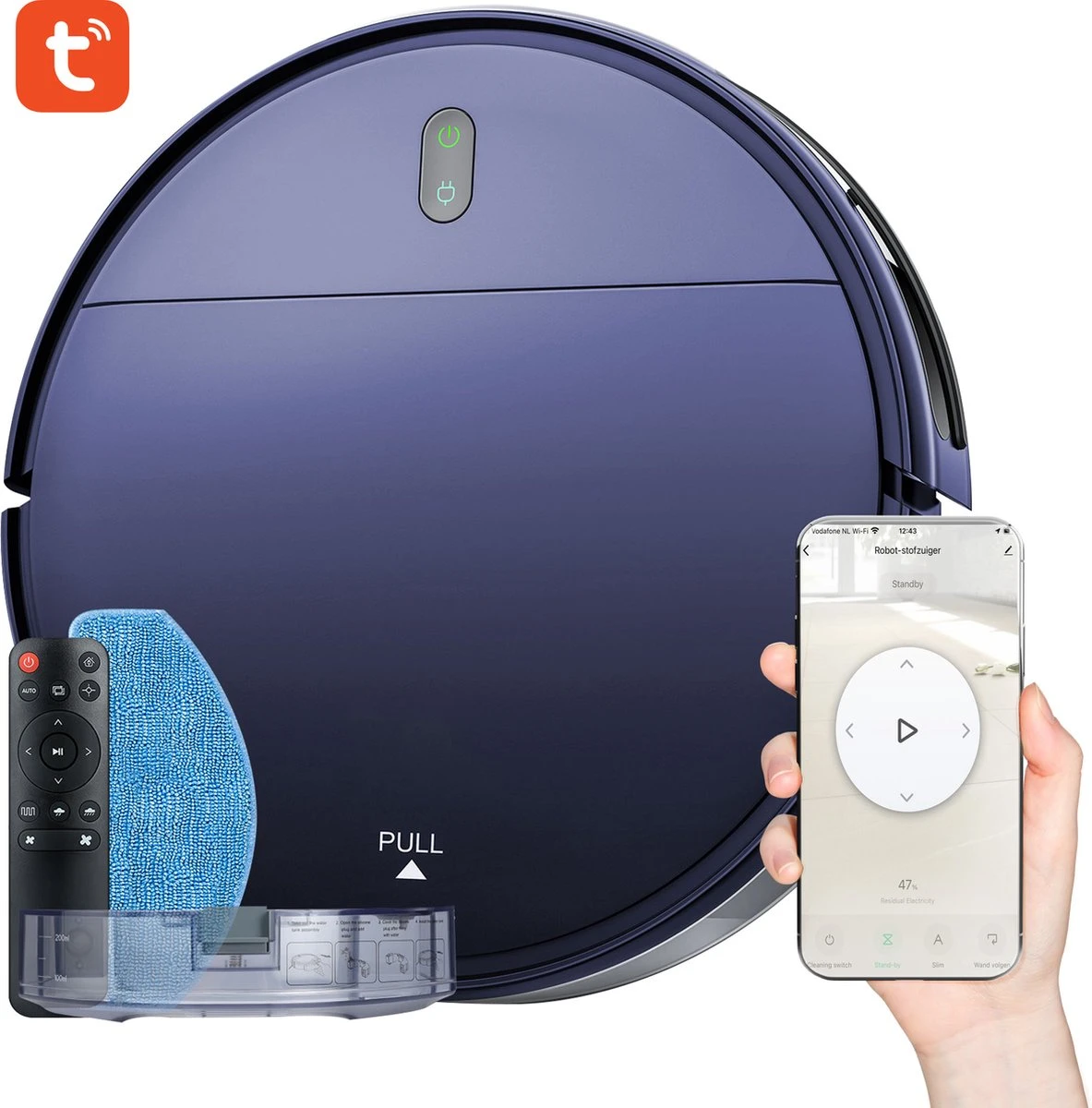 Aspirateur Robot Avec Fonction De Nettoyage - Aspirateur Robot Avec Application - Robot Aspirateur - Aspirateur Sans Fil - Robot De Nettoyage - Voleur à Main 4 Aspirateur Robot Avec Fonction De Nettoyage - Aspirateur Robot Avec Application - Robot Aspirateur - Aspirateur Sans Fil - Robot De Nettoyage - Voleur à Main – Image 2