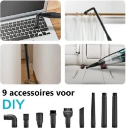 Aspirateur Balai INSE - Aspirateur Balai 3 En 1 - Avec Cordon - Aspirateur à Main - Filtre HEPA - Incl. 9 Accessoires De Vêtements Pour Bébé -Nettoyage Produits Boutique 1186x1200 3