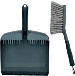 Pelle à Poussière Et étain ANIQUE - Grijs - Plastique - 35 X 22 X 6 Cm - Pelle à Poussière - Étain - Nettoyage - Nettoyage - Nettoyer - Balayage - Ménage