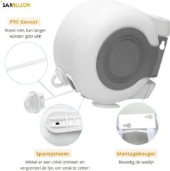 Samillion Corde à Linge Extensible 2 X 13 Mètres - Corde à Linge - Corde à Linge - Fil à Linge - Corde à Linge Rétractable - Épingles à Linge à Linge Gratuites -Nettoyage Produits Boutique 1190x1200 2