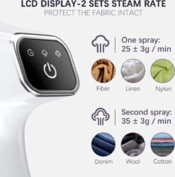 DODOCOOL Défroisseur à Vapeur Pour Vêtements 2000 W Avec écran LCD, 2 Réglages De Vapeur, Défroisseur à Vapeur Vertical Et Horizontal, Chauffage Rapide 20 S, Grand Réservoir D'eau Amovible De 350 Ml 11 DODOCOOL Défroisseur à Vapeur Pour Vêtements 2000 W Avec écran LCD, 2 Réglages De Vapeur, Défroisseur à Vapeur Vertical Et Horizontal, Chauffage Rapide 20 S, Grand Réservoir D'eau Amovible De 350 Ml -Nettoyage Produits Boutique 1191x1200 1