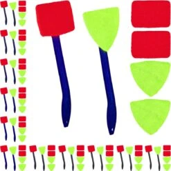 Relaxdays 24x Essuie-glace De Voiture - Nettoyant Pour Vitres De Voiture - Nettoyant Pour Pare-brise - Chiffons En Microfibre