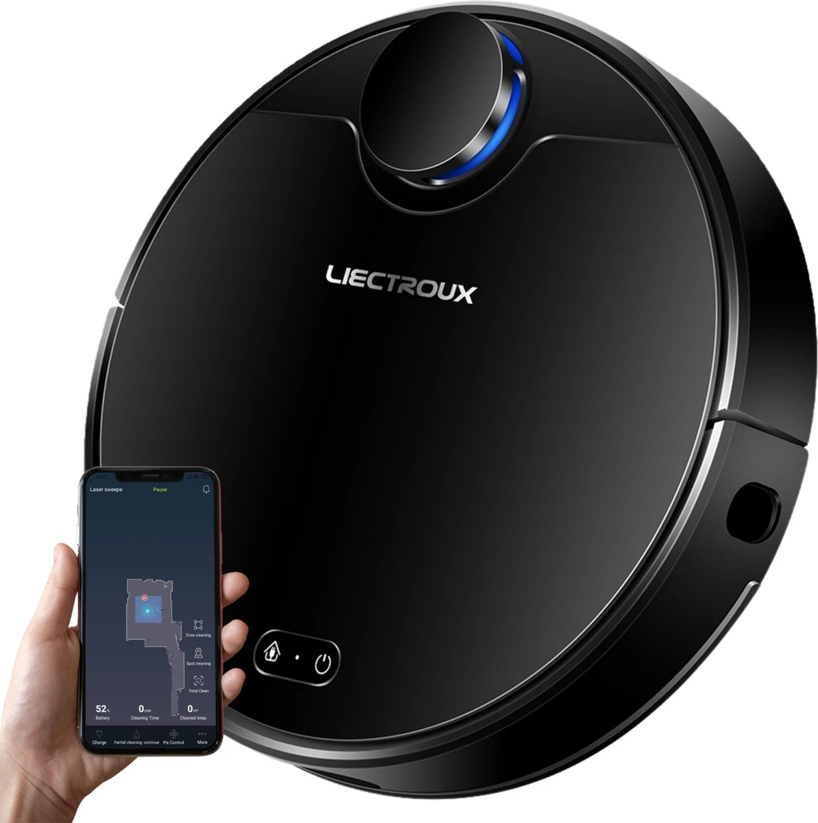 Robot Laveur Liectroux Avec Contrôle D'application - 3000Pa - Robot Aspirateur Avec Fonction De Nettoyage - Système De Nettoyage - Mop - Aspirateur Robot 3 Robot Laveur Liectroux Avec Contrôle D'application - 3000Pa - Robot Aspirateur Avec Fonction De Nettoyage - Système De Nettoyage - Mop - Aspirateur Robot