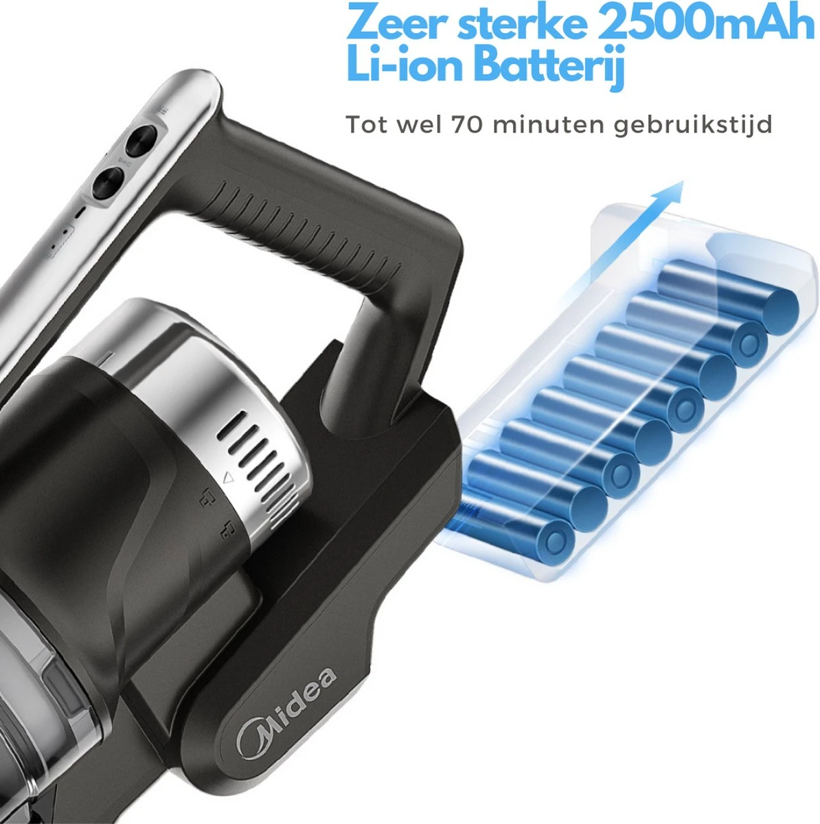 Aspirateur Balai Midea™ P7 - Aspirateur Sans Fil - Aspirateur Multi- Sans Sac - Puissance D'aspiration Très Forte 25kPa - Moteur Puissant 450W - Longue Durée De Fonctionnement - Filtre HEPA 6 Aspirateur Balai Midea™ P7 - Aspirateur Sans Fil - Aspirateur Multi- Sans Sac - Puissance D'aspiration Très Forte 25kPa - Moteur Puissant 450W - Longue Durée De Fonctionnement - Filtre HEPA – Image 4