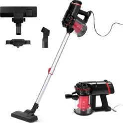 Aigostar Cyclone 33YAT - Aspirateur Balai - 3 En 1 - Avec Cordon - 600W - Aspirateur Sans Sac - Câble De 5 Mètres - Rouge/noir -Nettoyage Produits Boutique 1196x1200 10