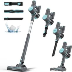 Aspirateur Balai RK Essentials 6 En 1 - Aspirateur Balai Sans Sac Sur Batterie - Best Seller Dustbuster - Aspirateur à Main Avec Poignée - Zwart - Blauw